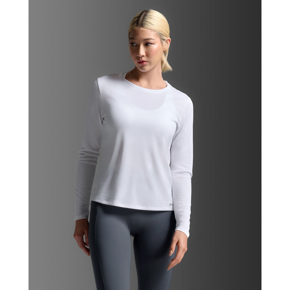 2XU Aero Mesh Long Sleeve Women's APPAREL - Womens T-Shirts WHITE/SILVER REFLECTIVE