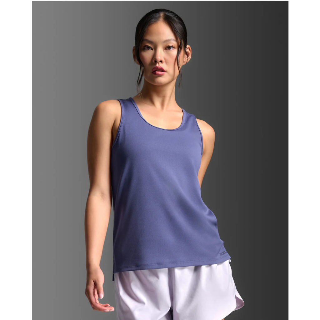 2XU Aero Mesh Singlet Womens APPAREL - Womens Tanks FUTURE DUSK/FUTURE DUSK REFLECTIVE