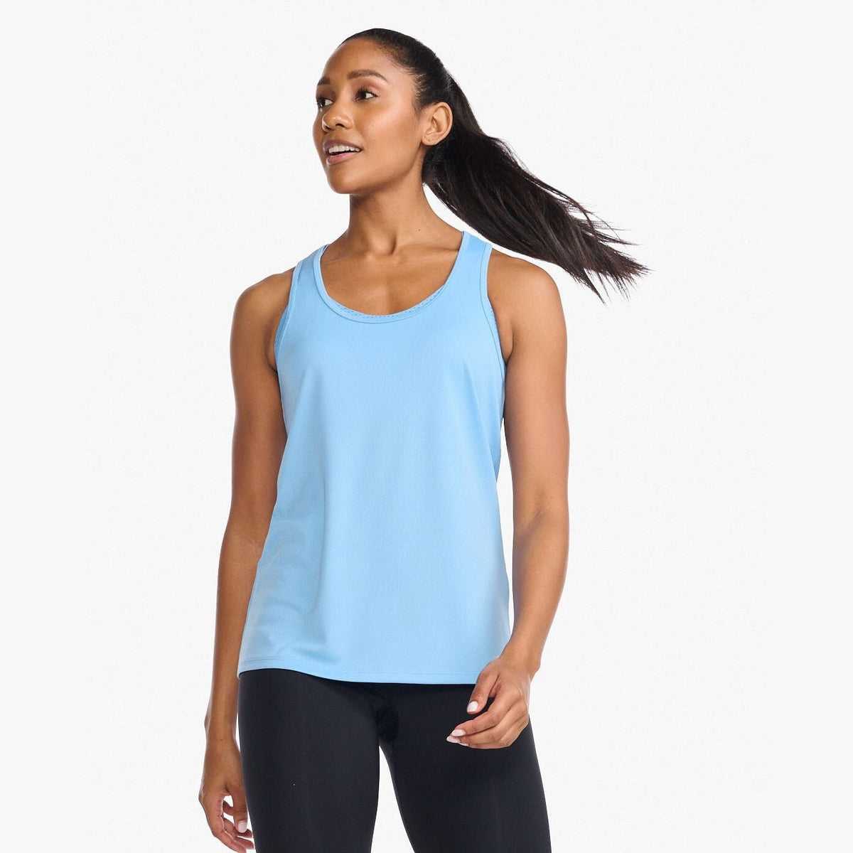 2XU Aero Singlet Womens APPAREL - Womens Tanks MIRAGE/WHITE