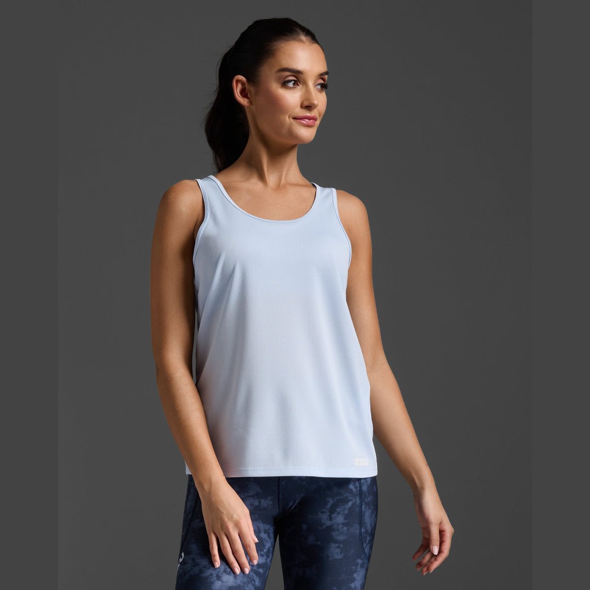 2XU Aero Singlet Womens APPAREL - Womens Tanks HALOGEN/WHITE REFLECTIVE