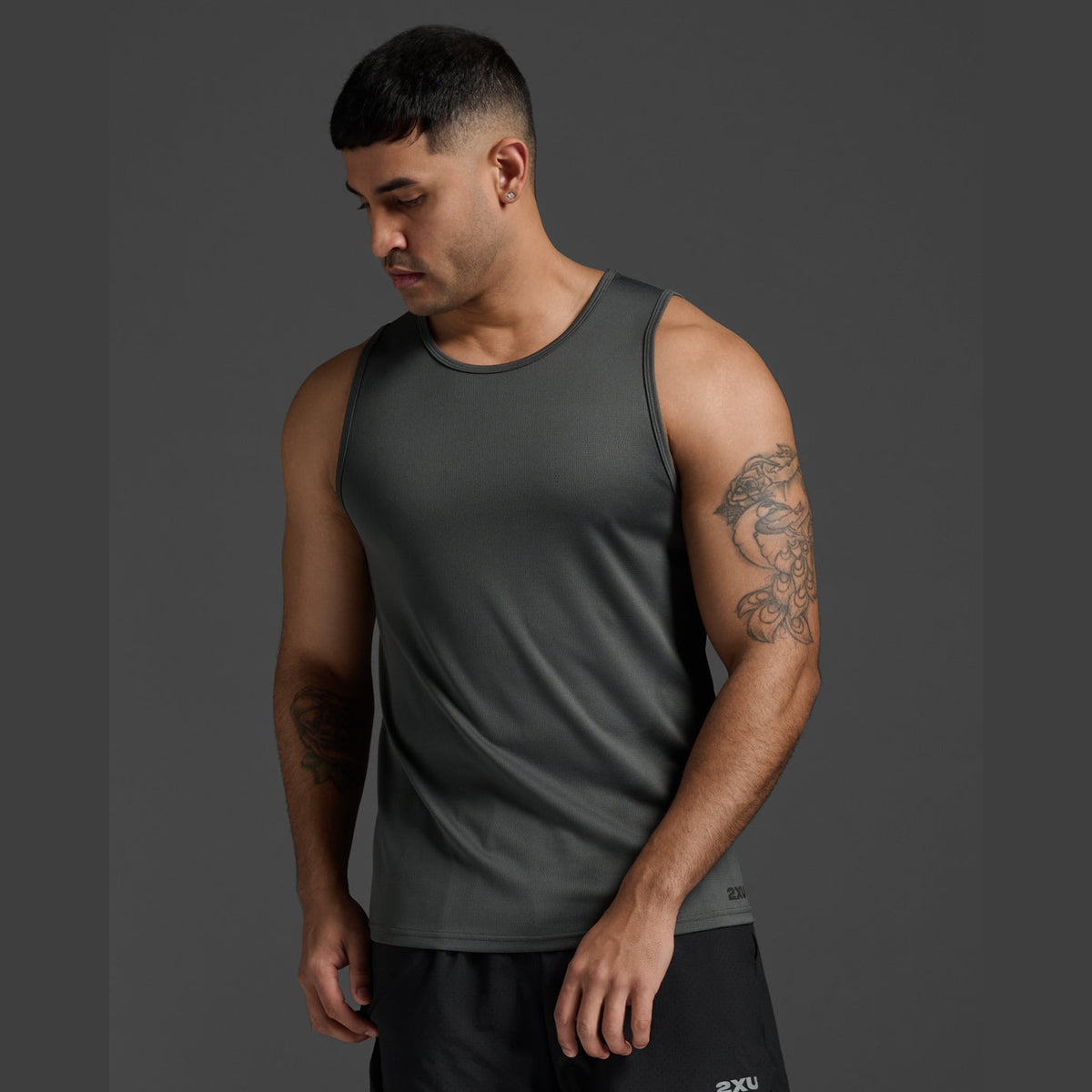 2XU Aero Tank Mens APPAREL - Mens Tanks JUPITER/BLACK REFLECTIVE
