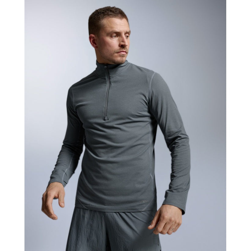2XU Aero Trail 1/2 Zip Running Top APPAREL - Mens Long Sleeve Tops