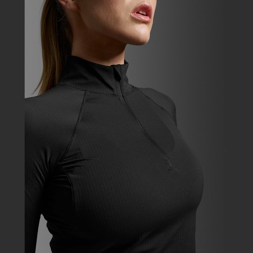 2XU Aero Waffle 1/2 Zip Womens APPAREL - Womens Long Sleeve Tops