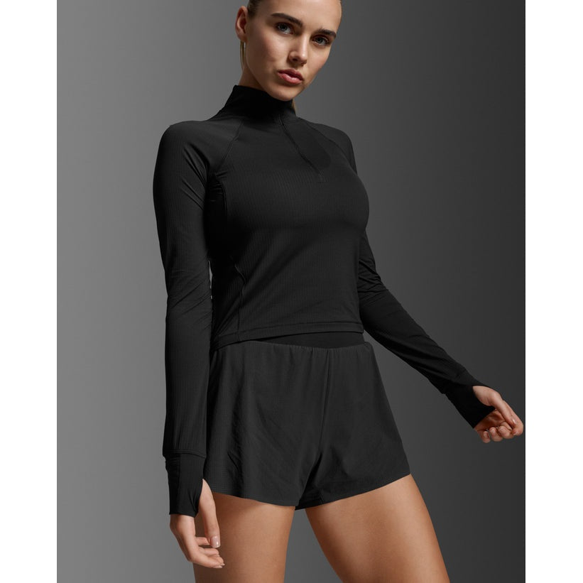 2XU Aero Waffle 1/2 Zip Womens APPAREL - Womens Long Sleeve Tops