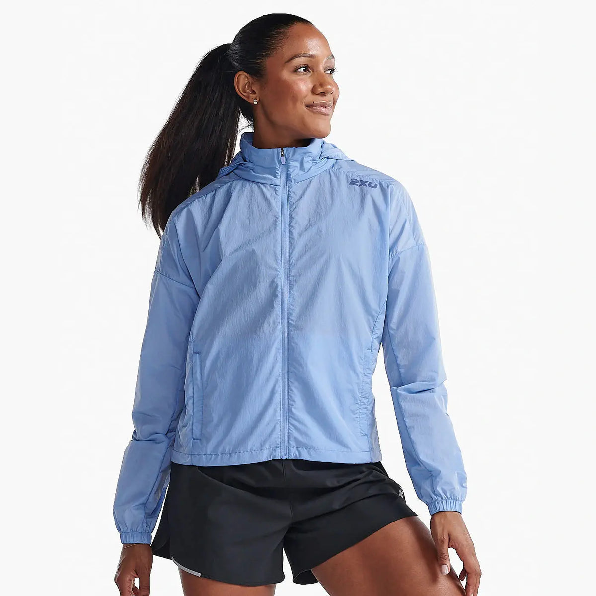 2XU Aero Windbreaker Womens APPAREL - Womens Jackets HYDRANGEA/MARLIN REFLECTIVE