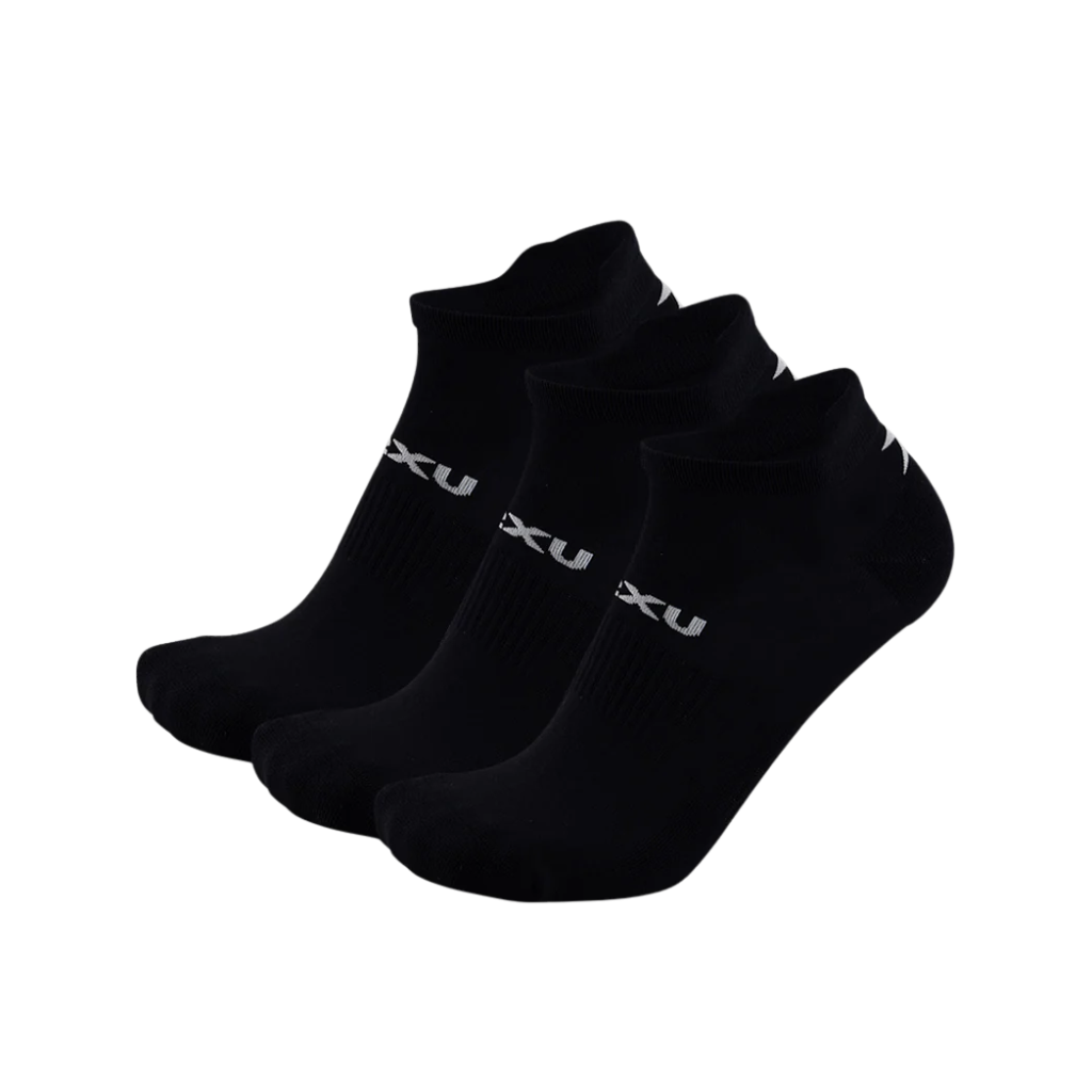 2XU Ankle Sock 3 Pack GEAR - Socks BLACK/WHITE