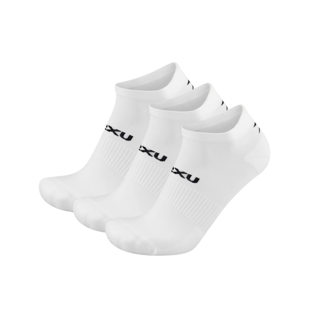 2XU Ankle Sock 3 Pack GEAR - Socks WHITE/BLACK