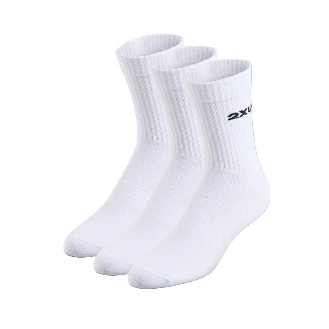 2XU Cotton Crew Socks 3 Pack GEAR - Socks WHITE