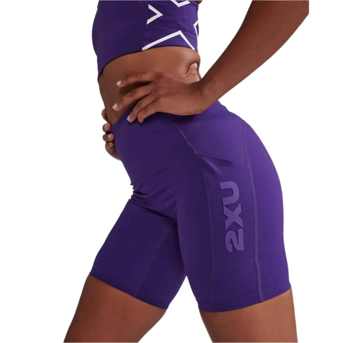 2XU Form Stash Hi-Rise Bike Shorts Womens APPAREL - Womens Shorts ACAI/ACAI