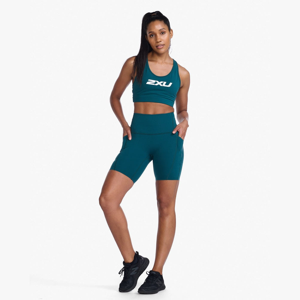 2XU Form Stash Hi-Rise Bike Shorts Womens APPAREL - Womens Shorts 