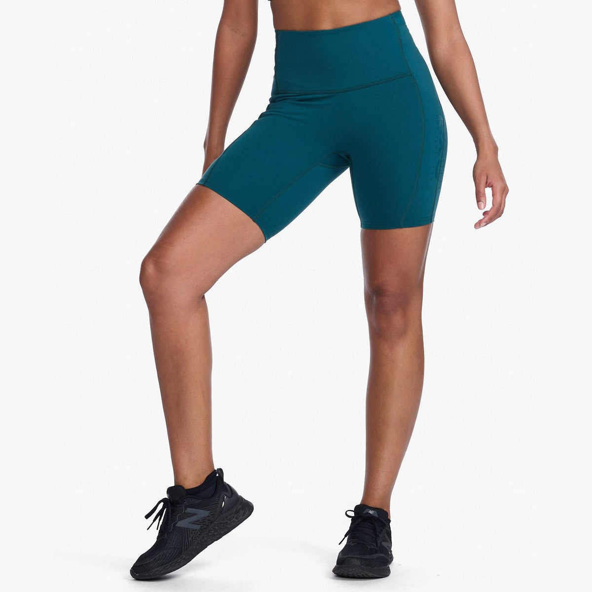 2XU Form Stash Hi-Rise Bike Shorts Womens APPAREL - Womens Shorts DEEP JADE/DEEP JADE