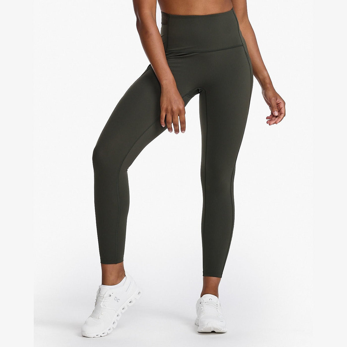 2XU Form Stash Hi-Rise Comp Tights Womens APPAREL - Womens Tights FLINT/FLINT