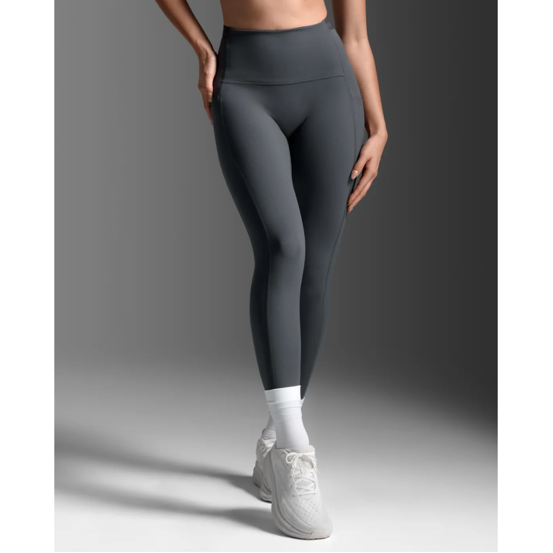 2XU Form Stash Hi-Rise Compression Tight APPAREL - Womens Compression Tights INDIA INK/INDIA INK