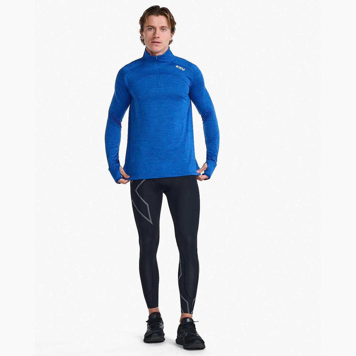 2XU Ignition 1/4 Zip Mens APPAREL - Mens Long Sleeve Tops 