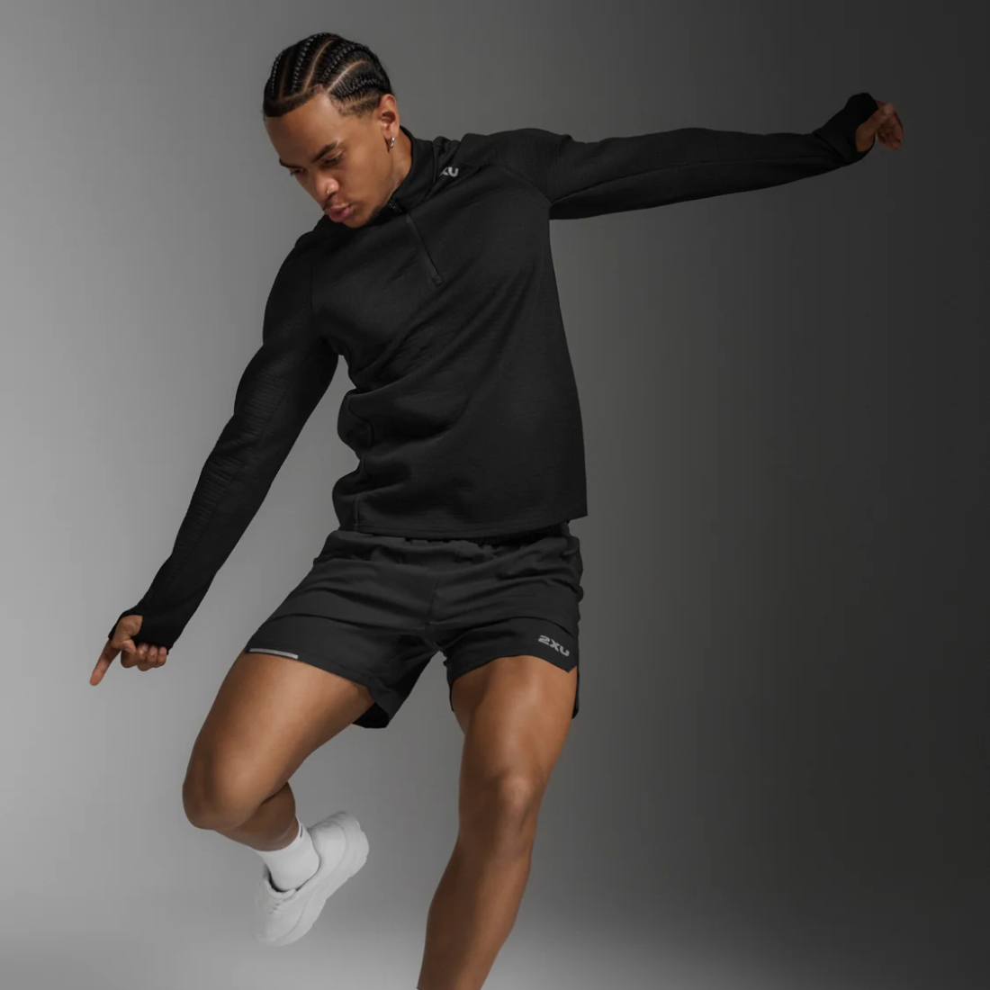 2XU Ignition Hyper-Haptic 1/4 Zip Mens APPAREL - Mens Jackets