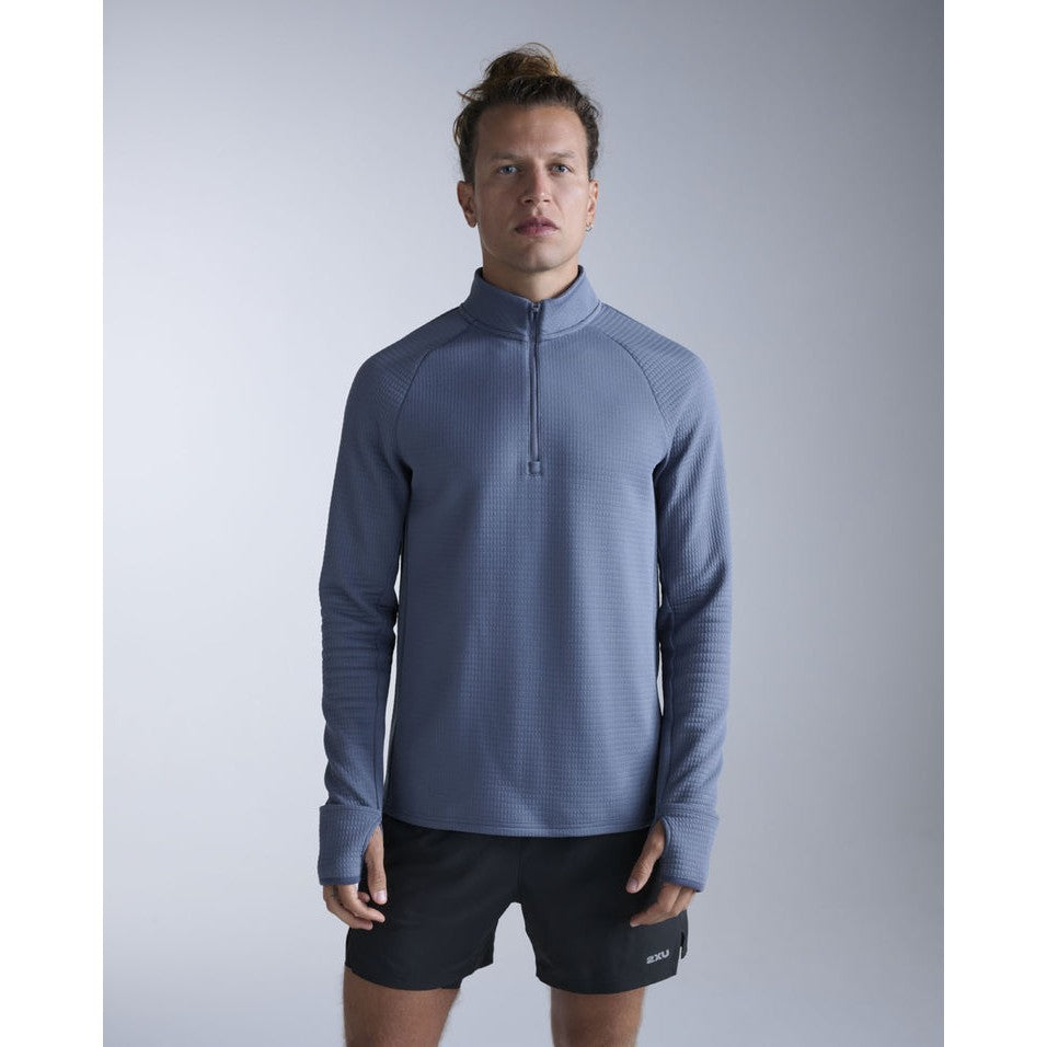 2XU Ignition Hyper-Haptic 1/4 Zip Womens APPAREL - Womens Jackets INDIGO/BLACK REFLECTIVE