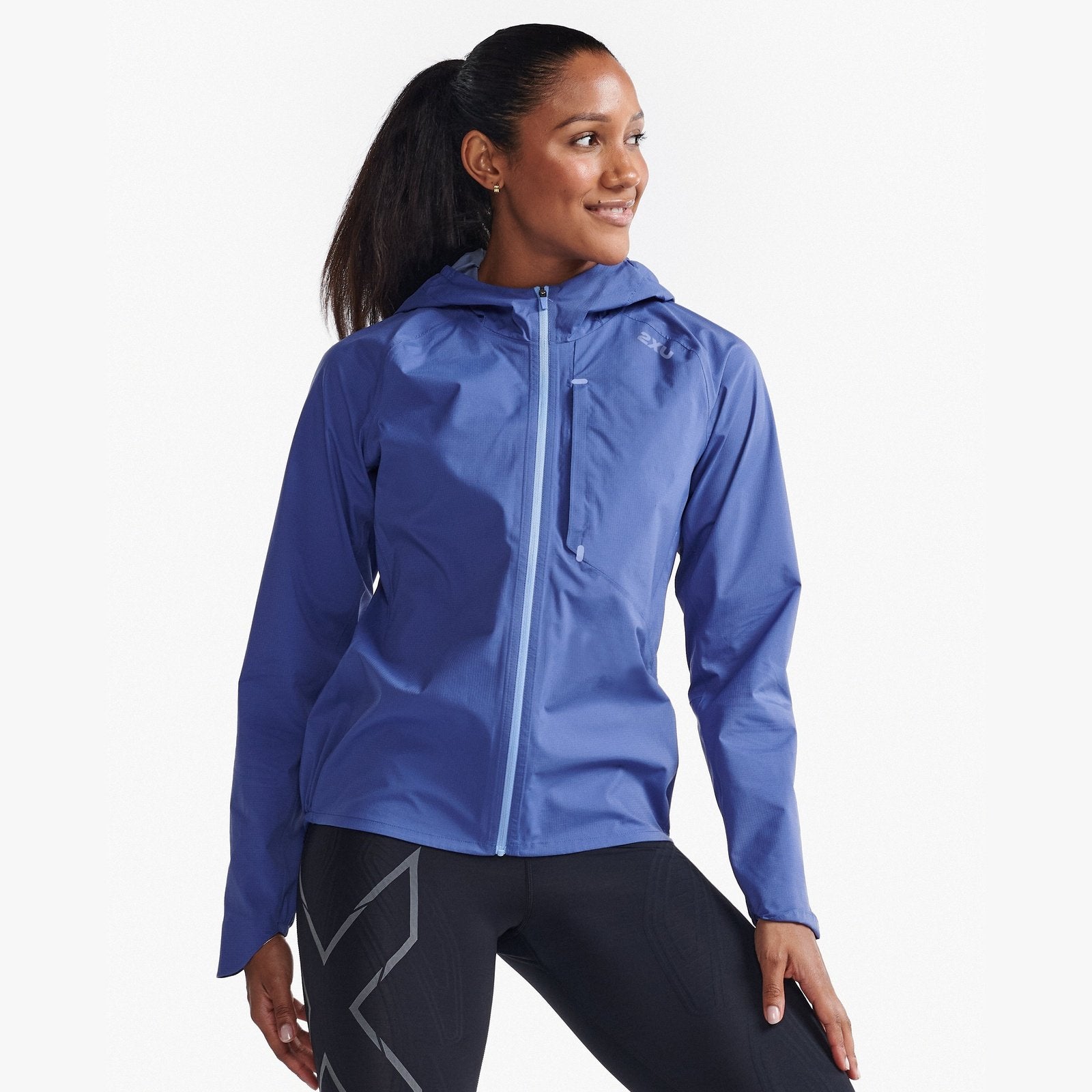 2XU Ignition Shield Jacket Womens APPAREL - Womens Jackets MARLIN/HYDRANGEA REFLECTIVE