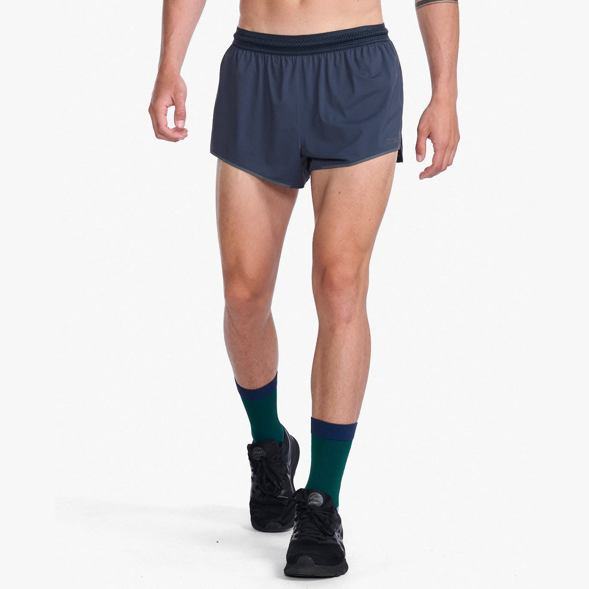 2XU Light Speed 3 Inch Shorts Mens APPAREL - Mens Shorts INDIA INK/BLACK REFLECTIVE