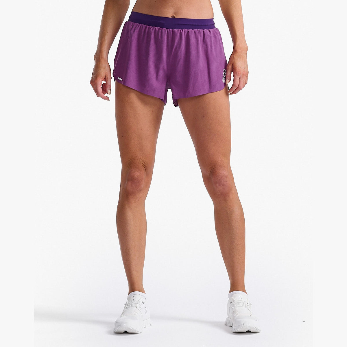 2XU Light Speed 3 Inch Shorts Womens APPAREL - Womens Shorts WOOD VIOLET/WHITE REFLECTIVE