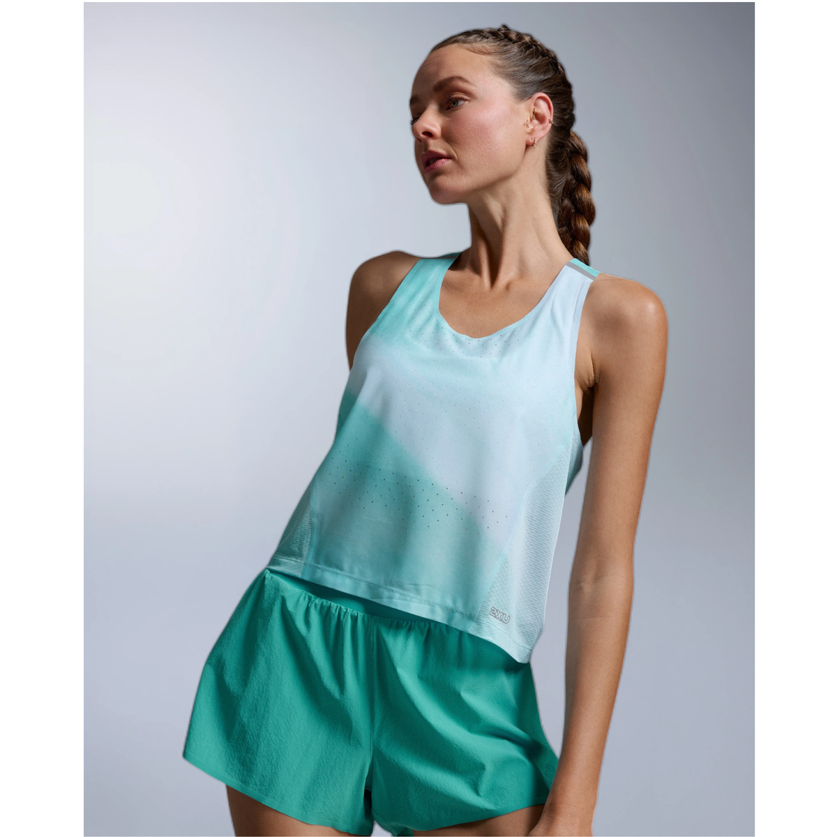 2XU Light Speed React Crop Singlet Womens - APPAREL - Womens Crops