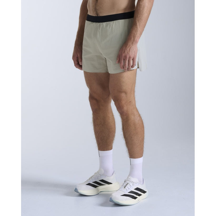 2XU Light Speed Stash 5 Inch Short Mens APPAREL - Mens Shorts PEBBLE/BLACK REFLECTIVE