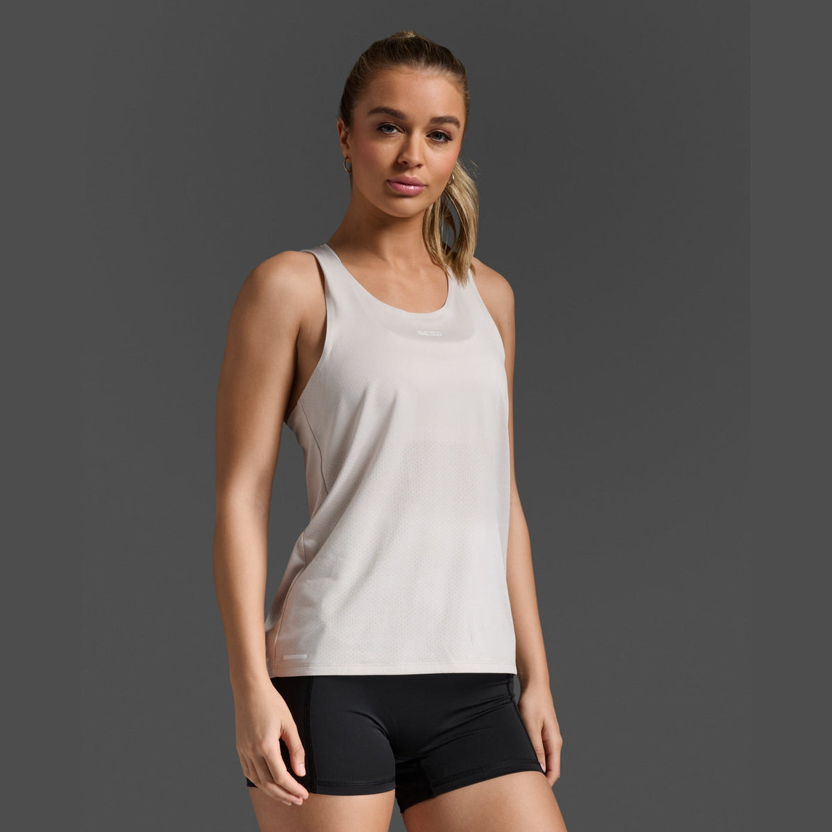 2XU Light Speed Tech Singlet Womens APPAREL - Womens Tanks MOON/WHITE REFLECTIVE