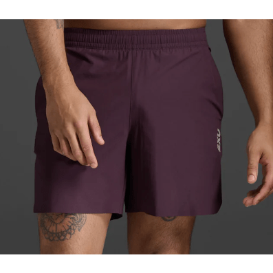 2XU Motion 6 Inch Shorts Mens APPAREL - Mens Shorts PORT/CARBON