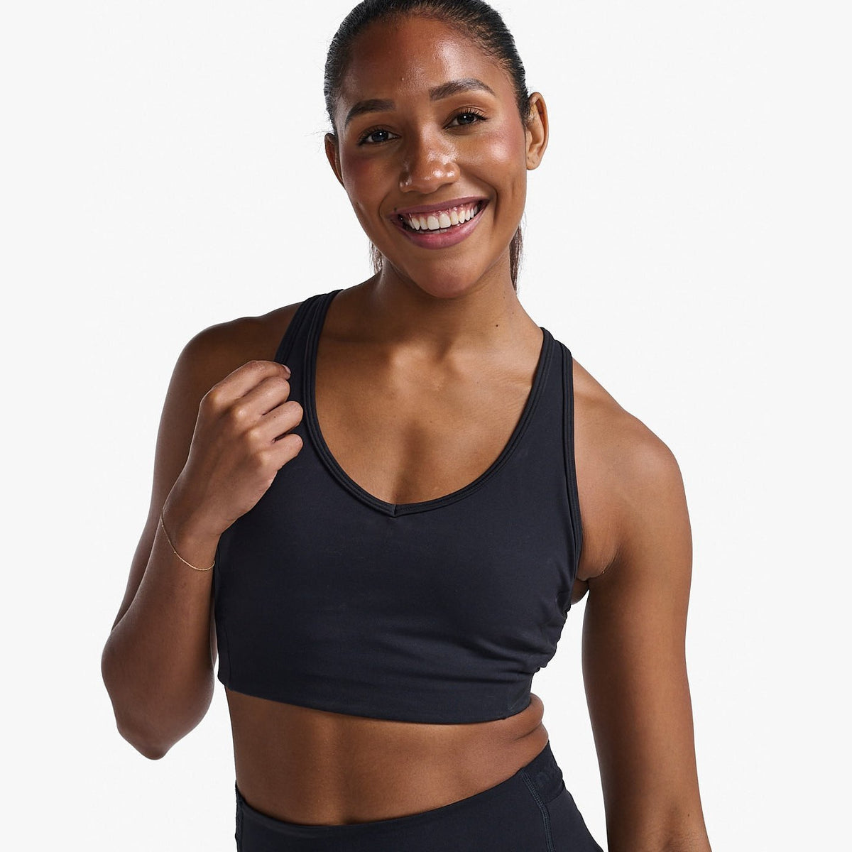 2XU Motion Racerback Bra Womens APPAREL - Womens Bras BLACK/BLACK