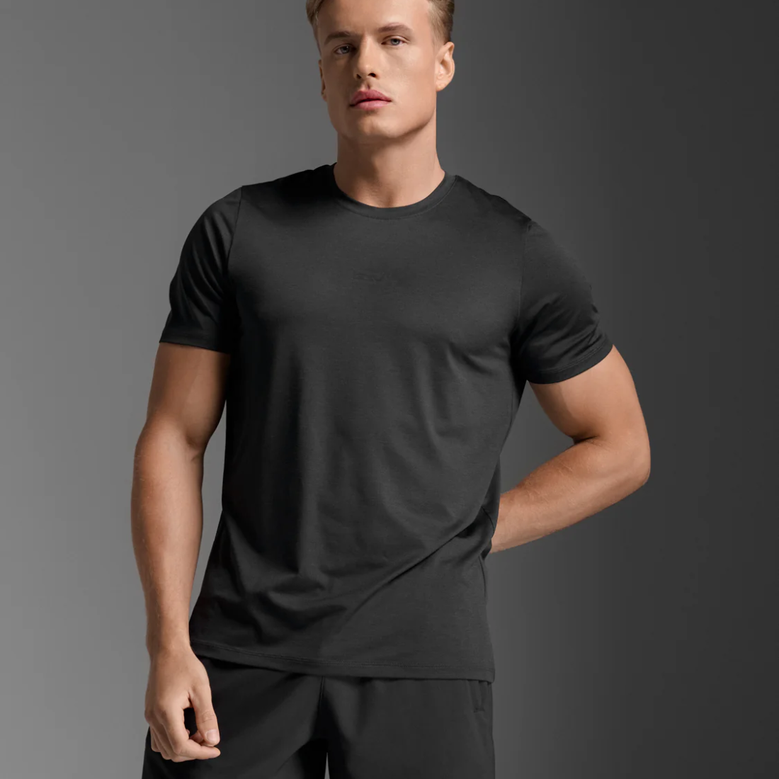 2XU Motion Soft Jersey Tee Mens APPAREL - Mens T-Shirts BLACK/BLACK