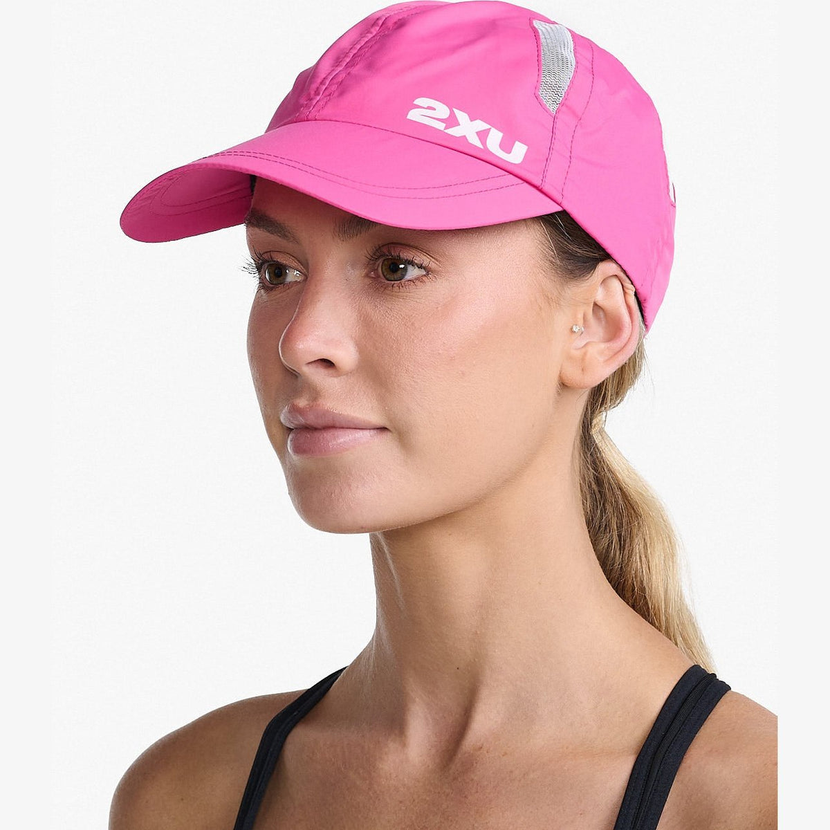 2XU Run Cap GEAR - Unisex Hats, Visors & Headwear FUCHSIA/WHITE