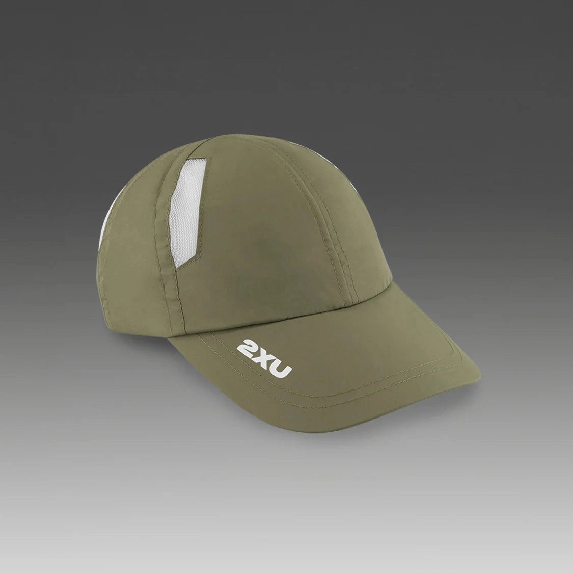 2XU Run Cap GEAR - Unisex Hats, Visors &amp; Headwear HUNTER/WHITE