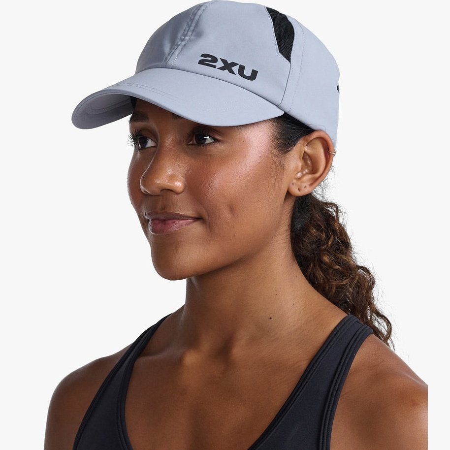 2XU Run Cap GEAR - Unisex Hats, Visors & Headwear WEATHERVANE/BLACK