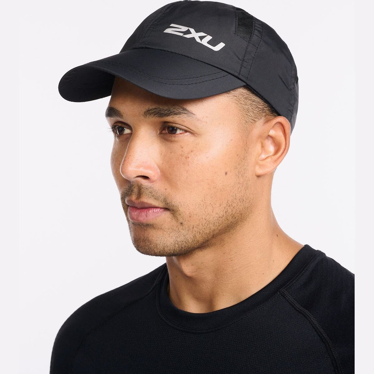 2XU Run Cap GEAR - Unisex Hats, Visors &amp; Headwear BLACK/BLACK