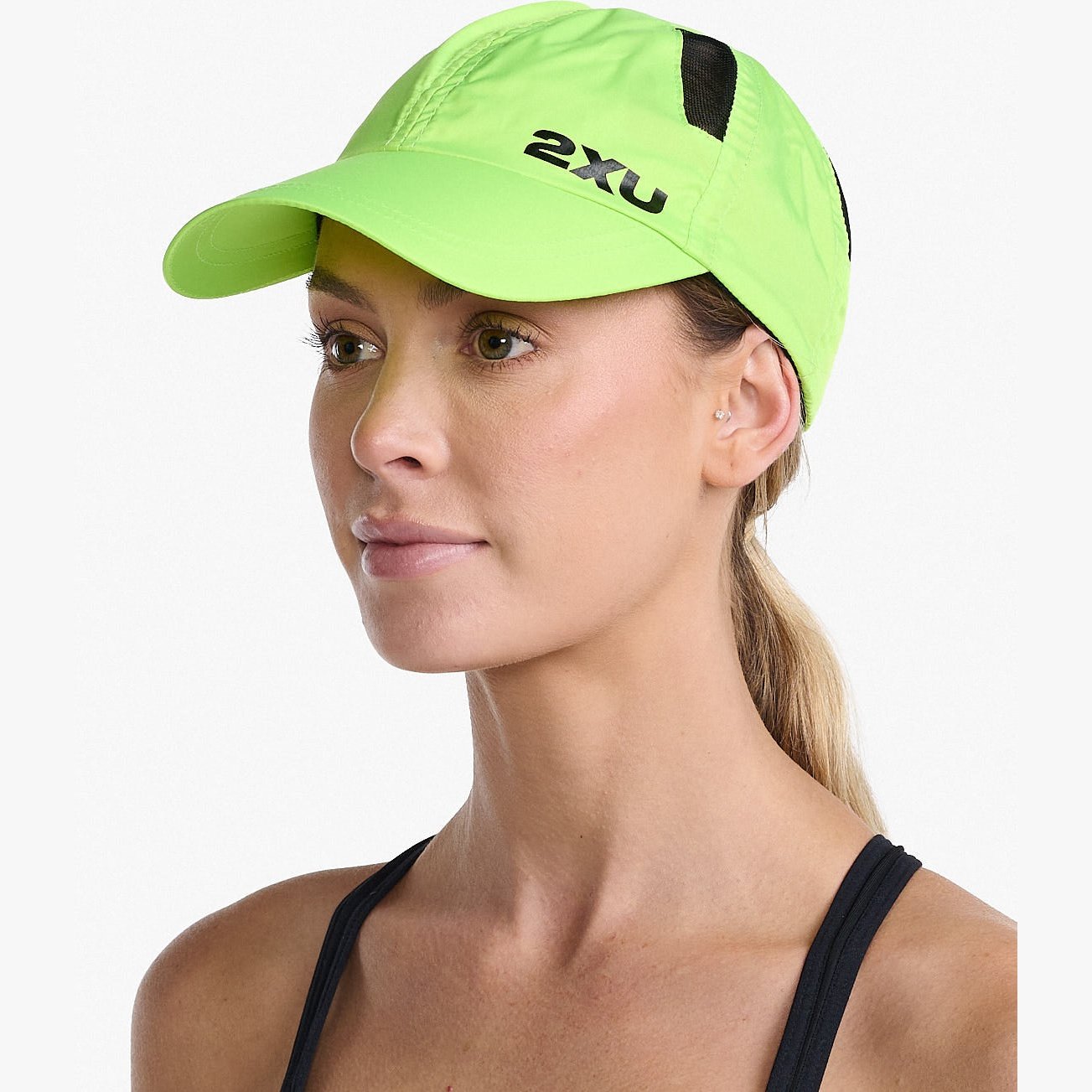 2XU Run Cap GEAR - Unisex Hats, Visors & Headwear VOLT/BLACK