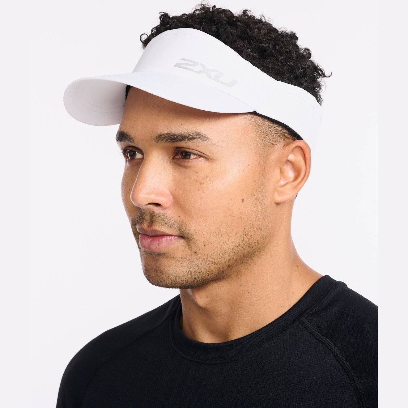 2XU Run Visor GEAR - Unisex Hats, Visors & Headwear WHITE/WHITE