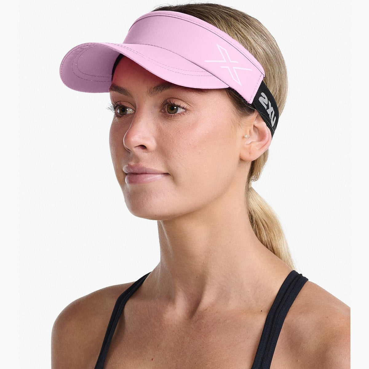 2XU Run Visor GEAR - Unisex Hats, Visors & Headwear PASTEL PINK/PINK