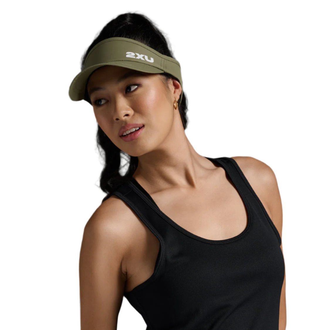 2XU Run Visor GEAR - Unisex Hats, Visors & Headwear HUNTER/WHITE