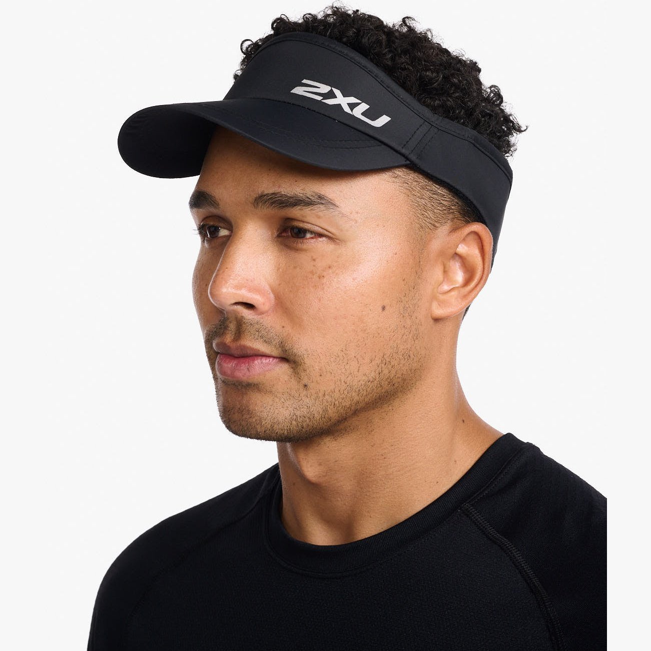 2XU Run Visor GEAR - Unisex Hats, Visors & Headwear BLACK/BLACK