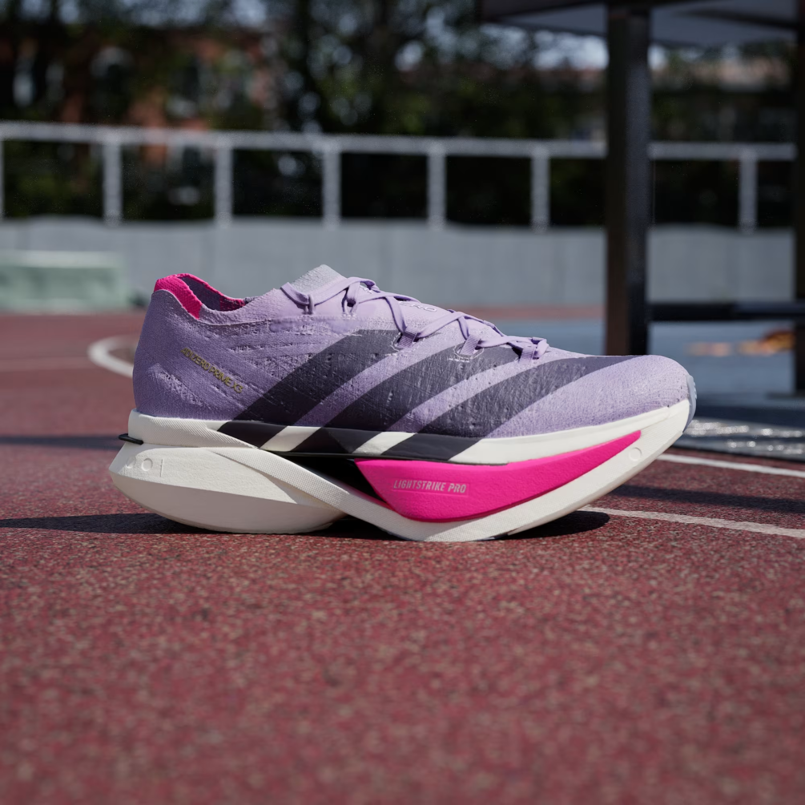 ADIDAS Adizero Prime X 3 Strung Unisex FOOTWEAR - Unisex Carbon Plate POWDER PLUM/AURORA BLACK/SHOCK PINK