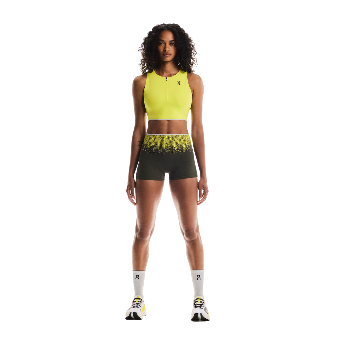 ON Race Crop Womens APPAREL - Womens Crops LIME