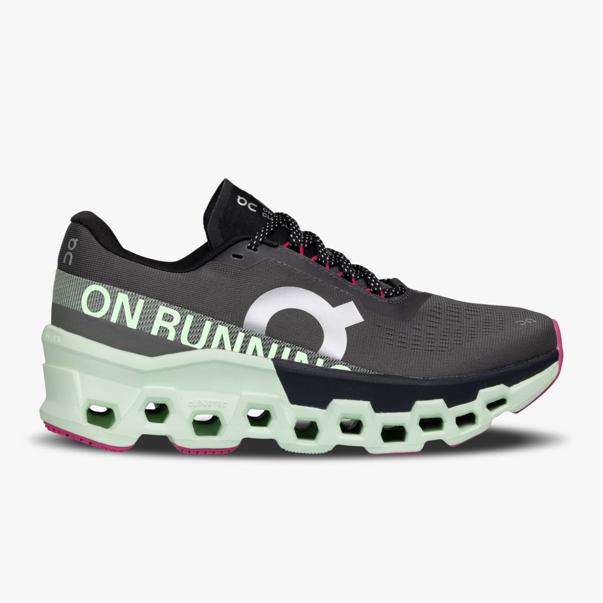 On Cloudmonster 2 Womens FOOTWEAR - Womens Neutral Cushioned ASPHALT/LIMA