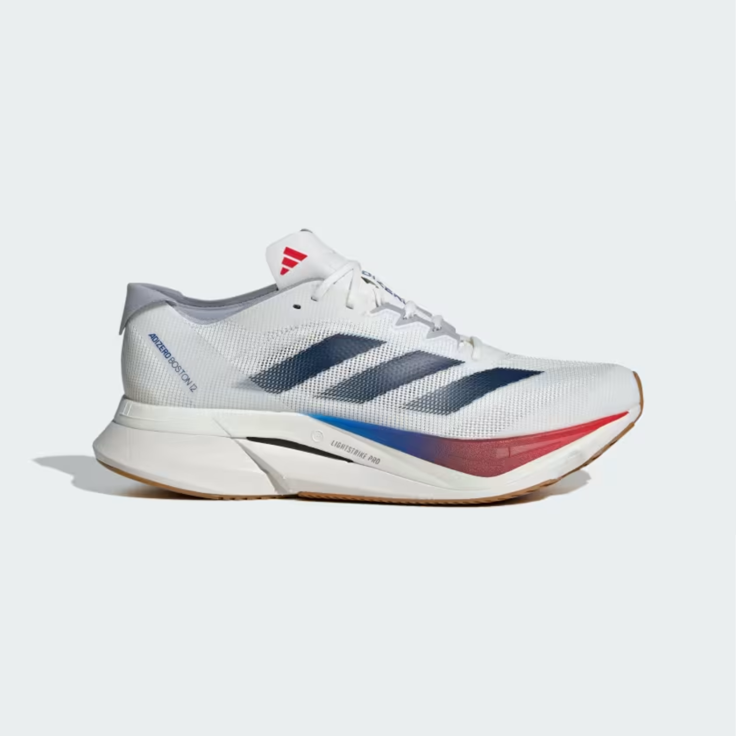 ADIDAS Boston 12 Mens FOOTWEAR - Mens Everyday Training CORE WHITE/DARK BLUE/PURE RUBY