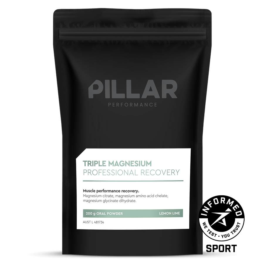 PILLAR PERFORMANCE Triple Magnesium Powder 200g NUTRITION - Energy and Recovery Powder