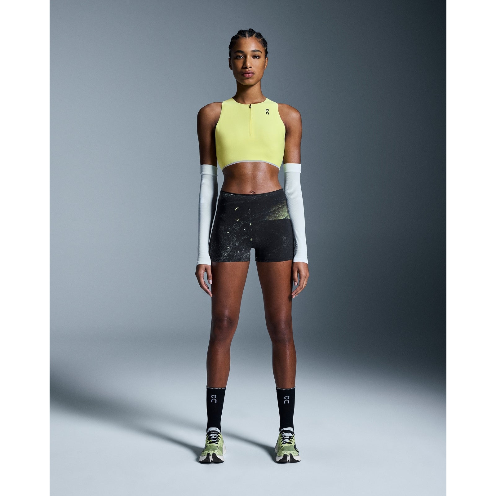 ON Race Crop Womens APPAREL - Womens Crops LIMELIGHT