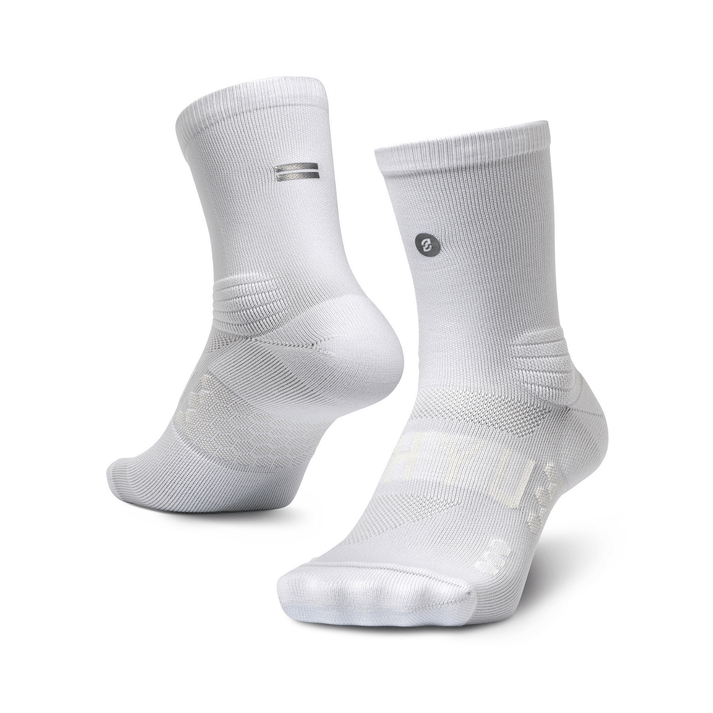 SHYU Racing Half Crew Sock GEAR - Socks WHITE / WHITE / WHITE