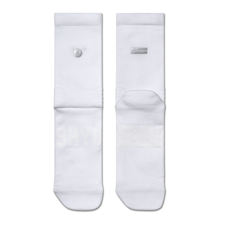 SHYU Racing Half Crew Sock GEAR - Socks WHITE / WHITE / WHITE