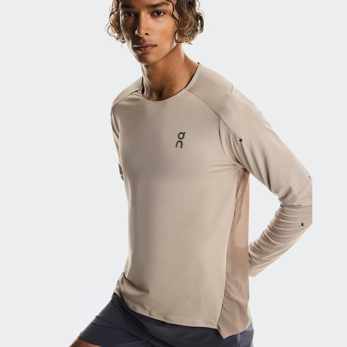 ON Performance Long-T Mens APPAREL - Mens Long Sleeve Tops DESERT/CINDER