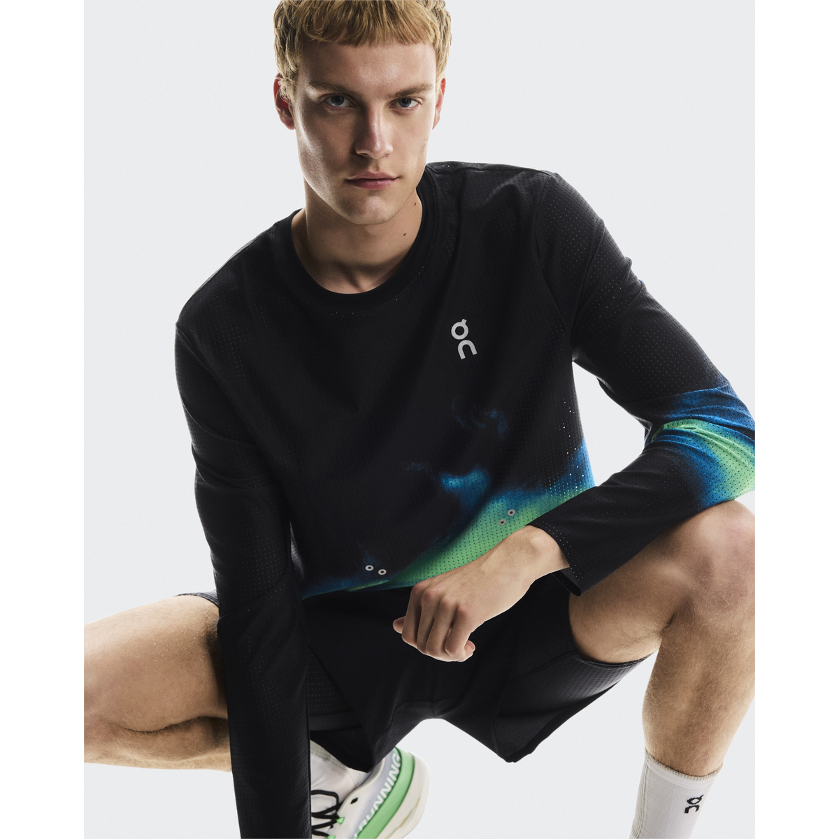 ON Pace Mesh Long-T Mens APPAREL - Mens Long Sleeve Tops