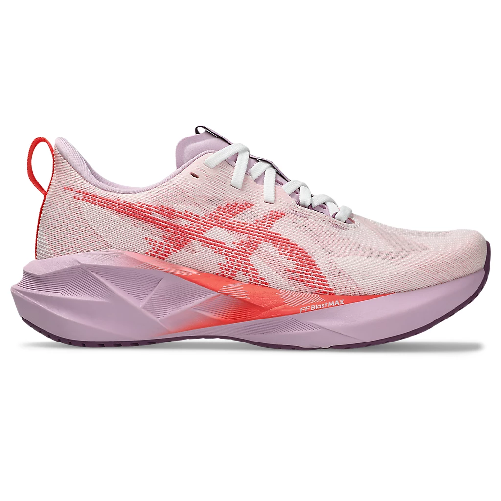 ASICS Novablast 5 Womens FOOTWEAR - Womens Neutral Cushioned WHITE/CORAL REEF