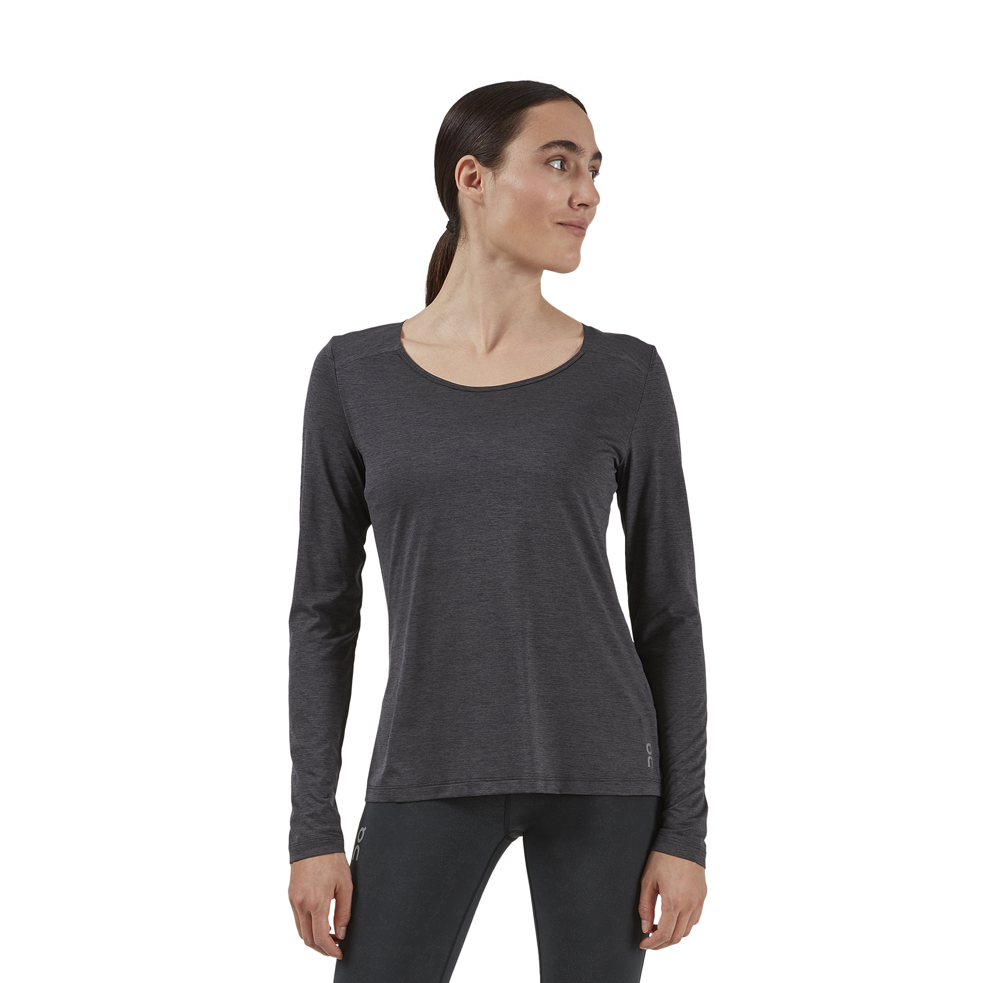 On Performance Long-T Womens APPAREL - Womens Long Sleeve Tops BLACK